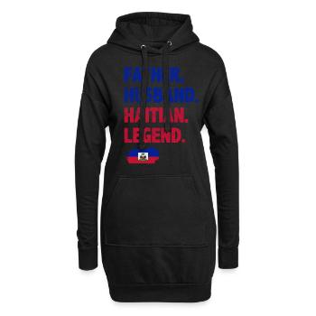 Haiti - Hoodie-Kleid - Schwarz - Vorne