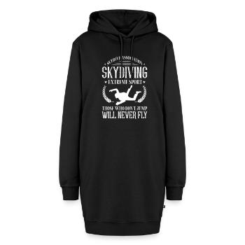 Parachutisme Parachutisme Parachute Cadeau - Sweat-shirt à capuche long Femme - noir - Devant