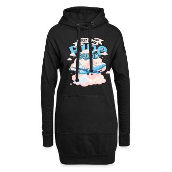 Premier vol Vol en avion Premier vol en avion Squad - Sweat-shirt à capuche long Femme - noir - Devant