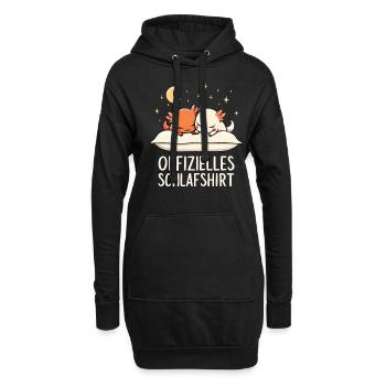 Chemise de nuit officielle Axolotl Paire - Sweat-shirt à capuche long Femme - noir - Devant