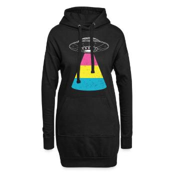 Étranger - Sweat-shirt à capuche long Femme - noir - Devant