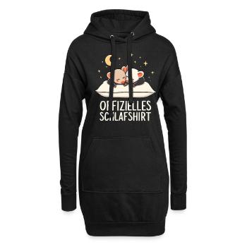 Offizielles Schlafshirt Opossums Opossum Paar - Hoodie-Kleid - Schwarz - Vorne