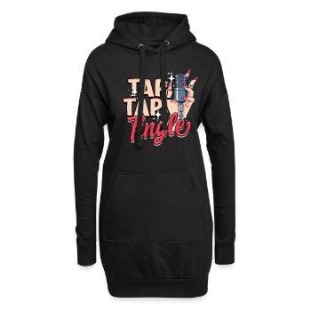 ASMR Whisper Tap Tap Tingle - Sweat-shirt à capuche long Femme - noir - Devant