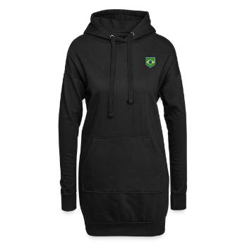 Brasilien Brazil shirt Brasilianer Rio de Janeirao - Hoodie-Kleid - Schwarz - Vorne