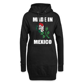 Mexique Mexique Cadeau mexicain Flag Football - Sweat-shirt à capuche long Femme - noir - Devant