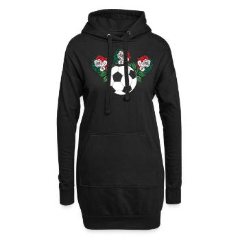 Mexiko Mexico Mexikaner Geschenk Flagge Fußball - Hoodie-Kleid - Schwarz - Vorne
