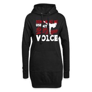 Krav Maga Motivation Hobby Athletes - Sweat-shirt à capuche long Femme - noir - Devant
