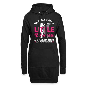 Motivation des femmes Krav Maga - Sweat-shirt à capuche long Femme - noir - Devant