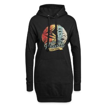 Raies Manta Stingrays Bali Manta Siving Squad - Sweat-shirt à capuche long Femme - noir - Devant