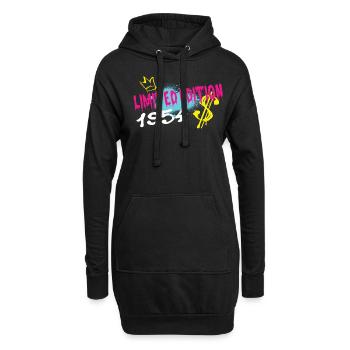 Limited Edition 1954 Geburtstag 1954 Geboren - Hoodie-Kleid - Schwarz - Vorne