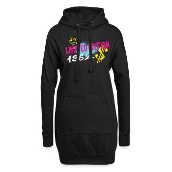 Edition Limitée 1962 Anniversaire Né 1962 - Sweat-shirt à capuche long Femme - noir - Devant