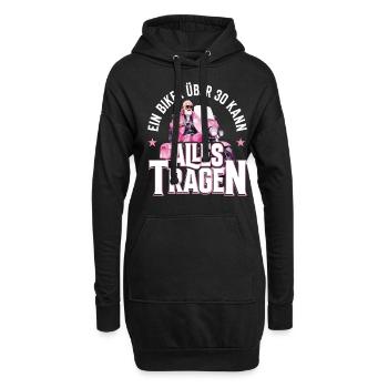 30e anniversaire 1995 Moto Motard - Sweat-shirt à capuche long Femme - noir - Devant