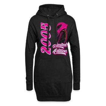 20ème anniversaire 2005 Moto Motard - Sweat-shirt à capuche long Femme - noir - Devant