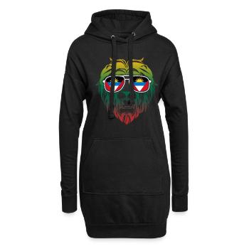 Antigua-Barbuda Île des Caraïbes Cadeau de vacances - Sweat-shirt à capuche long Femme - noir - Devant