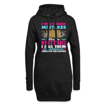 Tricot Choix créatifs spontanés - Sweat-shirt à capuche long Femme - noir - Devant