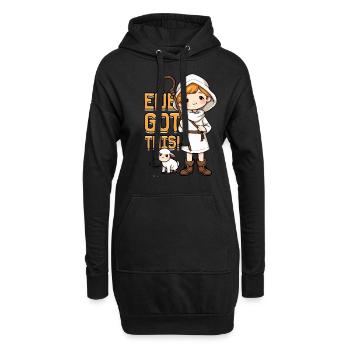 Schafhirte Schäferei Schafe Hirte Ewe Got This! - Hoodie-Kleid - Schwarz - Vorne