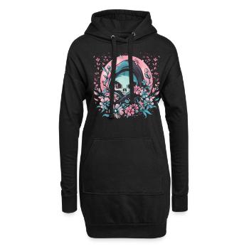 Kawaii Reaper Pastel Goth Cute Anime - Hoodie-Kleid - Schwarz - Vorne