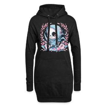 Kawaii Reaper Pastel Goth Cute Anime - Hoodie-Kleid - Schwarz - Vorne