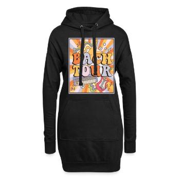 Enterrement de vie de jeune fille de garçon - Sweat-shirt à capuche long Femme - noir - Devant