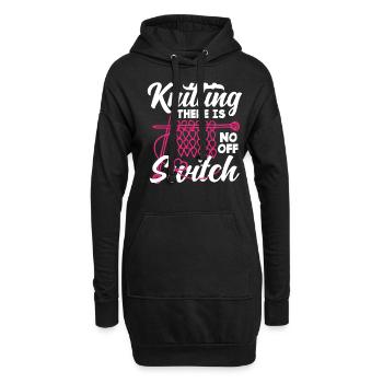 Tricot Pas d’interrupteur d’arrêt - Sweat-shirt à capuche long Femme - noir - Devant