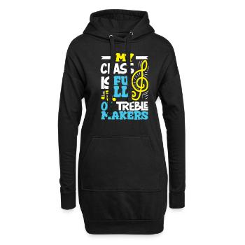 Lustiges Lehrer Lehrerinnen Geschenk - Hoodie-Kleid - Schwarz - Vorne