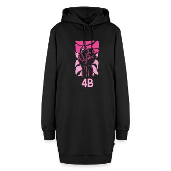 Mouvement 4B Femmes fortes Féministe coréenne - Sweat-shirt à capuche long Femme - noir - Devant