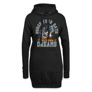 Soudeur Professionnel du soudage Forcez votre chemin - Sweat-shirt à capuche long Femme - noir - Devant