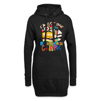 Sekretärin Für Anwesenheit Attendance Clerk - Hoodie-Kleid - Schwarz - Vorne