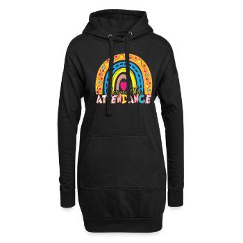 Sekretärin Für Anwesenheit Respect The Attendance - Hoodie-Kleid - Schwarz - Vorne
