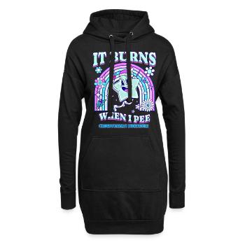 Winter Edition "It Burns when i Pee"! sarkastisch - Hoodie-Kleid - Schwarz - Vorne