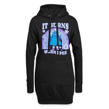 Winter Edition "It Burns when i Pee"! sarkastisch - Hoodie-Kleid - Schwarz - Vorne