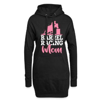 Barrel racer rodéo cheval course de barils maman - Sweat-shirt à capuche long Femme - noir - Devant