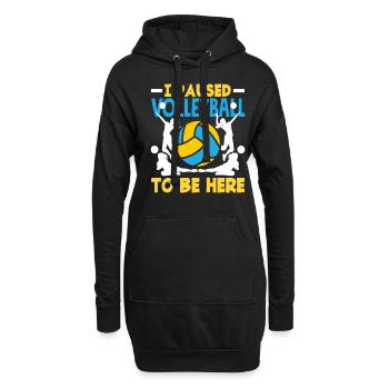 J’ai fait une pause pour être ici - Sweat-shirt à capuche long Femme - noir - Devant