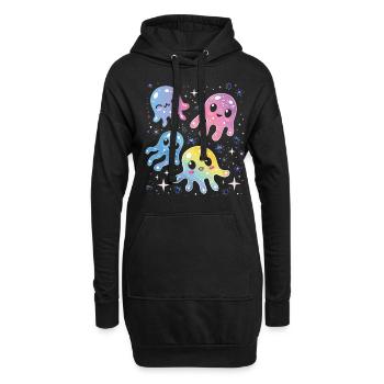 Désinfectant pour les mains Lavage des mains - Sweat-shirt à capuche long Femme - noir - Devant