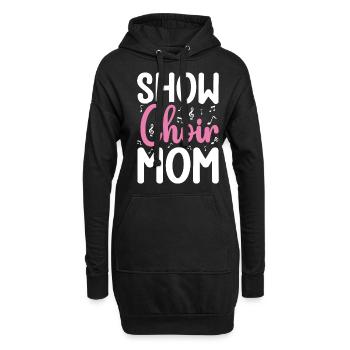 spectacle Chorale Maman Drôle Chanteur Chant Choriste - Sweat-shirt à capuche long Femme - noir - Devant