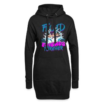 Synchronschwimmen Synchro Schwimmer - Hoodie-Kleid - Schwarz - Vorne
