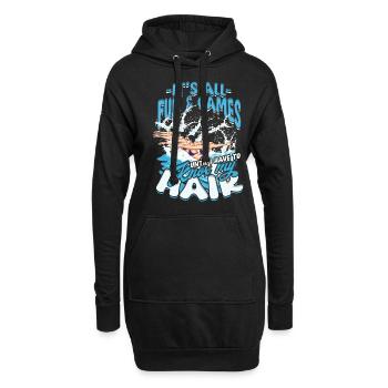 Synchronschwimmen Synchro Schwimmer - Hoodie-Kleid - Schwarz - Vorne