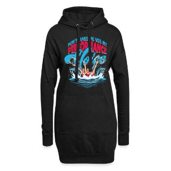 Synchronschwimmen Performance Voice - Hoodie-Kleid - Schwarz - Vorne