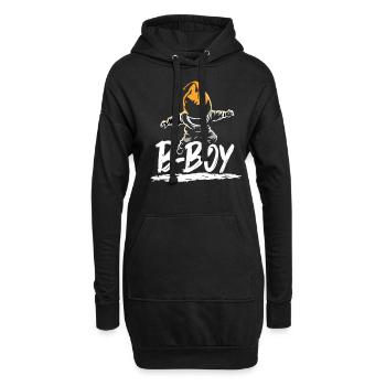 B-Boy Breakdance Hip Hop Dance Danseuse Breakdance - Sweat-shirt à capuche long Femme - noir - Devant