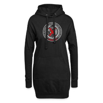 Vegan, gegen Drogen, Hardcore Punk Straight Edge - Hoodie-Kleid - Schwarz - Vorne