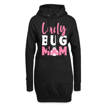 Entomologie Mama Entomologe Käferliebhaber Sammler - Hoodie-Kleid - Schwarz - Vorne