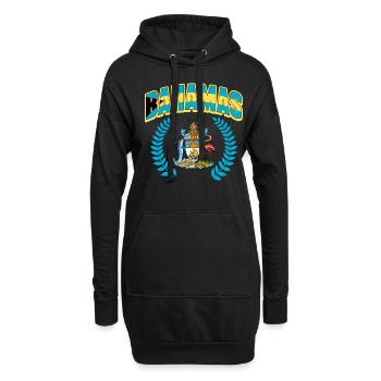 Bahamas Île des Caraïbes Cadeau d’été de l’Atlantique - Sweat-shirt à capuche long Femme - noir - Devant