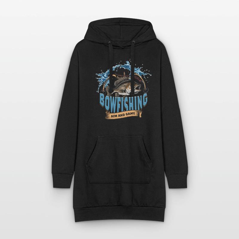 Bogenfischer Bogenfischen Objectif Et Jeu De Pêche À L’arc Sweat-shirt à capuche long Femme
