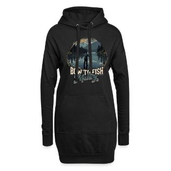 Bogenfischer Bogenfischen Bow To Fish Mastery - Hoodie-Kleid - Schwarz - Vorne