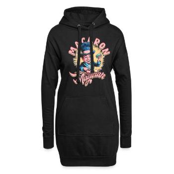 Macaron Magican Macaronbäcker Patissier - Hoodie-Kleid - Schwarz - Vorne