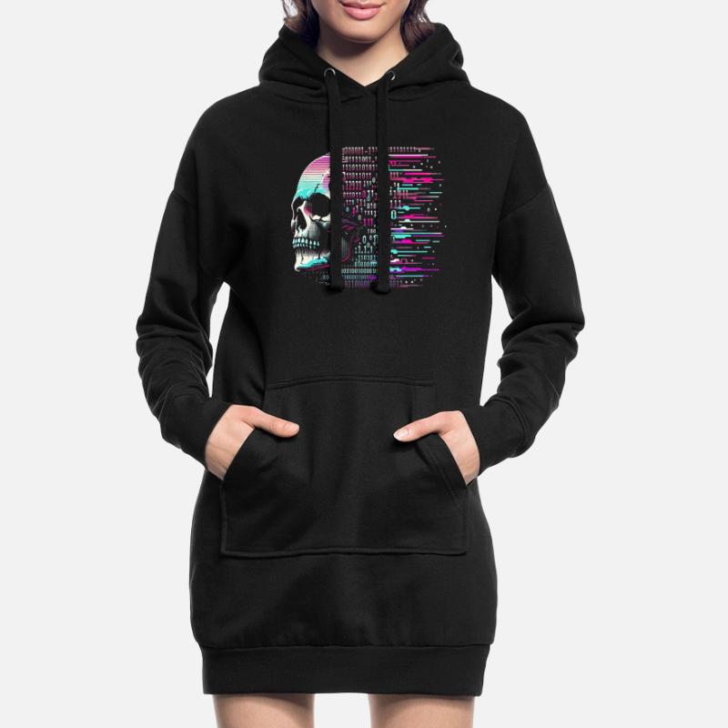 Hacker Programmeur Programmation Informatique Sweat-shirt à capuche long Femme