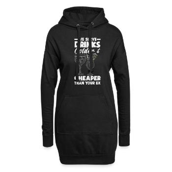 Funny Bartender Saying Bartender Gift - Hoodie Dress - black - Front