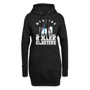 L’attention pourrait être de parler de montagnes russes - Sweat-shirt à capuche long Femme - noir - Devant