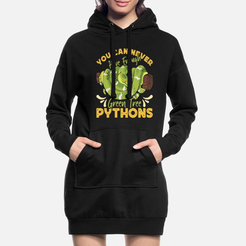 Green Tree Python Hoodie Dress