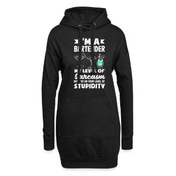 Funny Bartender Saying Bartender Gift - Hoodie Dress - black - Front